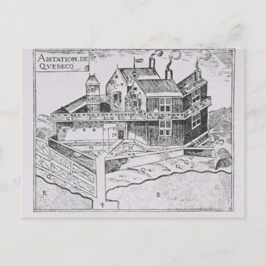 Uitzicht Quebec Briefkaart (Voorkant)