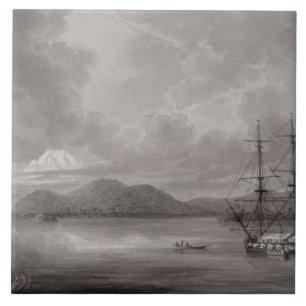 Uitzicht Rio de Manila (lithograaf) Tegeltje
