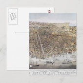 Uitzicht San Francisco, 1878 Briefkaart (Voorkant / Achterkant)