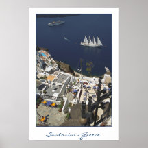 Uitzicht Santorini Caldiera (filmfotografie)