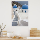 Uitzicht Santorini Poster (Keuken)
