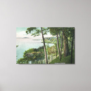 Uitzicht Saratoga Lake # 2 Canvas Afdruk