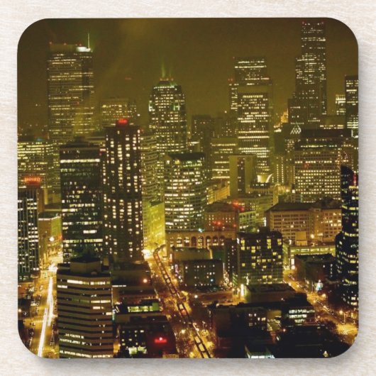 Uitzicht Seattle Drankjes Onderzetter (Voorkant)