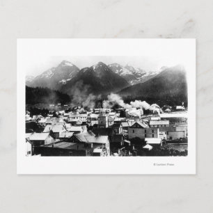 Uitzicht Sitka, Alaska met piramide Briefkaart