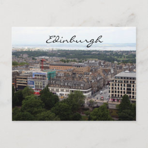 uitzicht stad edinburgh briefkaart
