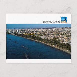 Uitzicht stad Limassol Briefkaart