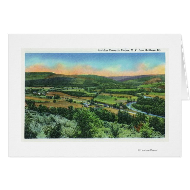 Uitzicht Sullivan Mountain van de stad (Voorkant Horizontaal)