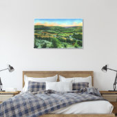 Uitzicht Sullivan Mountain van de stad Canvas Afdruk (Insitu (Slaapkamer))