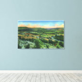 Uitzicht Sullivan Mountain van de stad Canvas Afdruk (Insitu (Houten vloer))