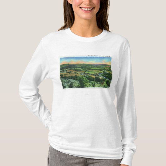 Uitzicht Sullivan Mountain van de stad T-shirt (Voorkant)