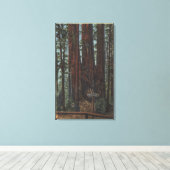 Uitzicht "Three Graces" in Big Trees Park Canvas Afdruk (Insitu (Houten vloer))