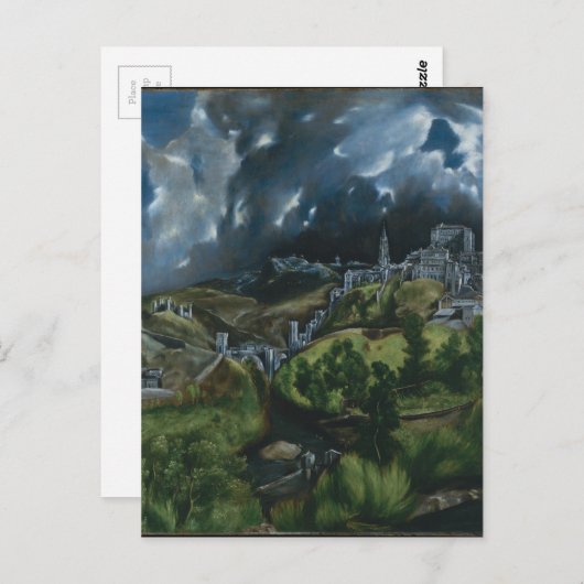 Uitzicht Toledo van El Greco Briefkaart (Voorkant / Achterkant)