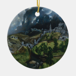 Uitzicht Toledo van El Greco Keramisch Ornament