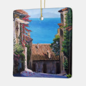 Uitzicht Toscane Coastal Keramisch Ornament (Links)