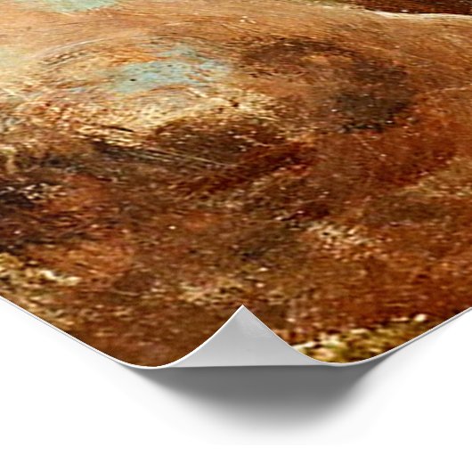 Uitzicht Trees Rocks Mountain Poster (Hoek)