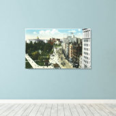 Uitzicht Tremont Street uit Boylston Canvas Afdruk (Insitu (Houten vloer))