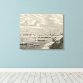 Uitzicht Tripoli Canvas Afdruk (Insitu (Houten vloer))