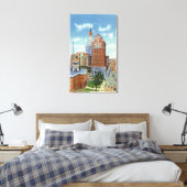 Uitzicht Trust Bldg en Travelers Tower Canvas Afdruk (Insitu (Slaapkamer))
