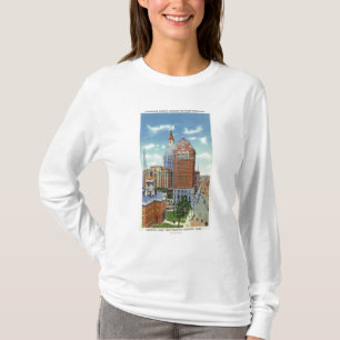 Uitzicht Trust Bldg en Travelers Tower T-shirt
