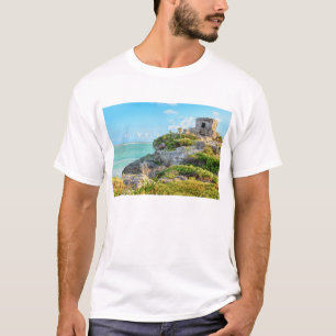 Uitzicht Tulum Ruins, God of Winds Temple, Mexico T-shirt
