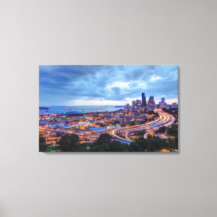 Uitzicht uit Beacon Hill, Pacific Med Center Canvas Afdruk