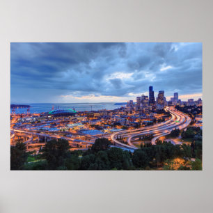 Uitzicht uit Beacon Hill, Pacific Med Center Poster