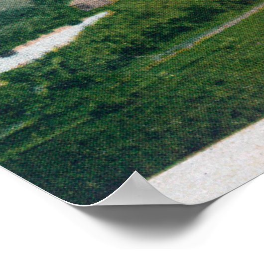 Uitzicht uit de lucht van de stad Virtue MineBaker Poster (Hoek)