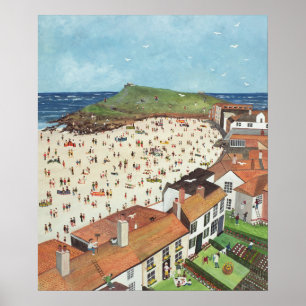 Uitzicht uit de Tate Gallery St. Ives Poster