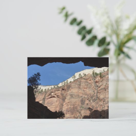 Uitzicht uit Devil's trap in Zion National Park Briefkaart (Staand voorkant)