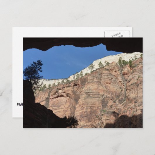 Uitzicht uit Devil's trap in Zion National Park Briefkaart (Voorkant / Achterkant)