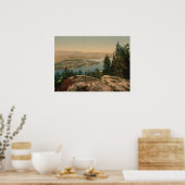 Uitzicht uit Krogkleven, Ringerike, Noorwegen Poster (Keuken)