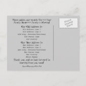 Uitzicht uit mijn kajak; adreswijziging aankondigingskaart (Achterkant)