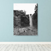 Uitzicht uit onderstaande Herfsten Canvas Afdruk (Insitu (Houten vloer))