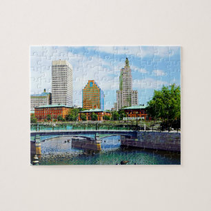 Uitzicht uit Waterplace Park, Providence, RI Legpuzzel
