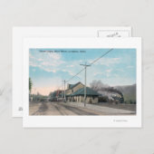 Uitzicht Union DepotLewiston, ID Briefkaart (Voorkant / Achterkant)