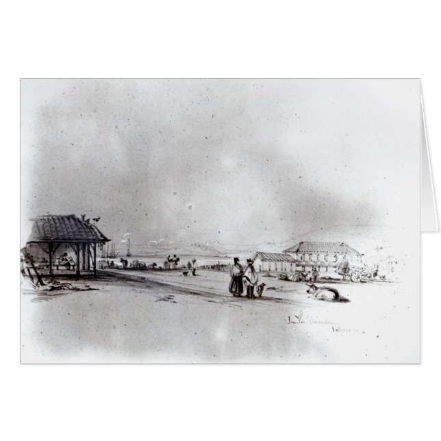 Uitzicht Valparaiso, 1834 (Voorkant Horizontaal)