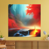 Uitzicht van adembenemende schoonheid canvas afdruk (Insitu (Woonkamer))