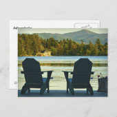 Uitzicht van Adirondack Chairs in de Adirondacks, Briefkaart (Voorkant / Achterkant)