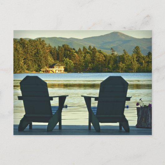 Uitzicht van Adirondack Chairs in de Adirondacks, Briefkaart (Voorkant)