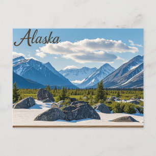 uitzicht van Alaska Lake Briefkaart