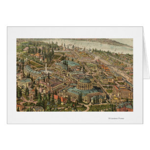 Uitzicht van Alaska Yukon Pacific Expo