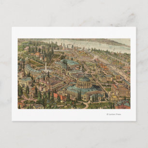 Uitzicht van Alaska Yukon Pacific Expo Briefkaart