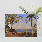 Uitzicht van Albert Bierstadt op de Bahama's Kaart (Staand voorkant)