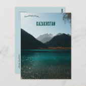 Uitzicht van Almaty Kazachstan Briefkaart (Voorkant / Achterkant)