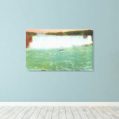 Uitzicht van Amerikaanse Herfsten Canvas Afdruk (Insitu (Houten vloer))