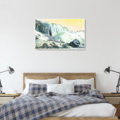 Uitzicht van Amerikaanse Herfsten in de winter # 2 Canvas Afdruk (Insitu (Slaapkamer))