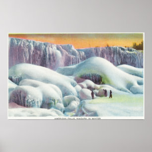 Uitzicht van Amerikaanse Herfsten in de winter Poster