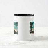 Uitzicht van Amerikaanse oorlogsschepen in OceanSa Mok (Midden)