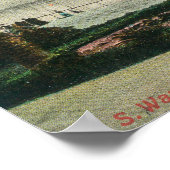 Uitzicht van Amerikaanse oorlogsschepen in OceanSa Poster (Hoek)