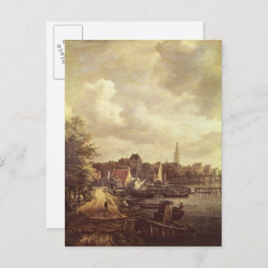 Uitzicht van Amsterdam Briefkaart (Voorkant / Achterkant)